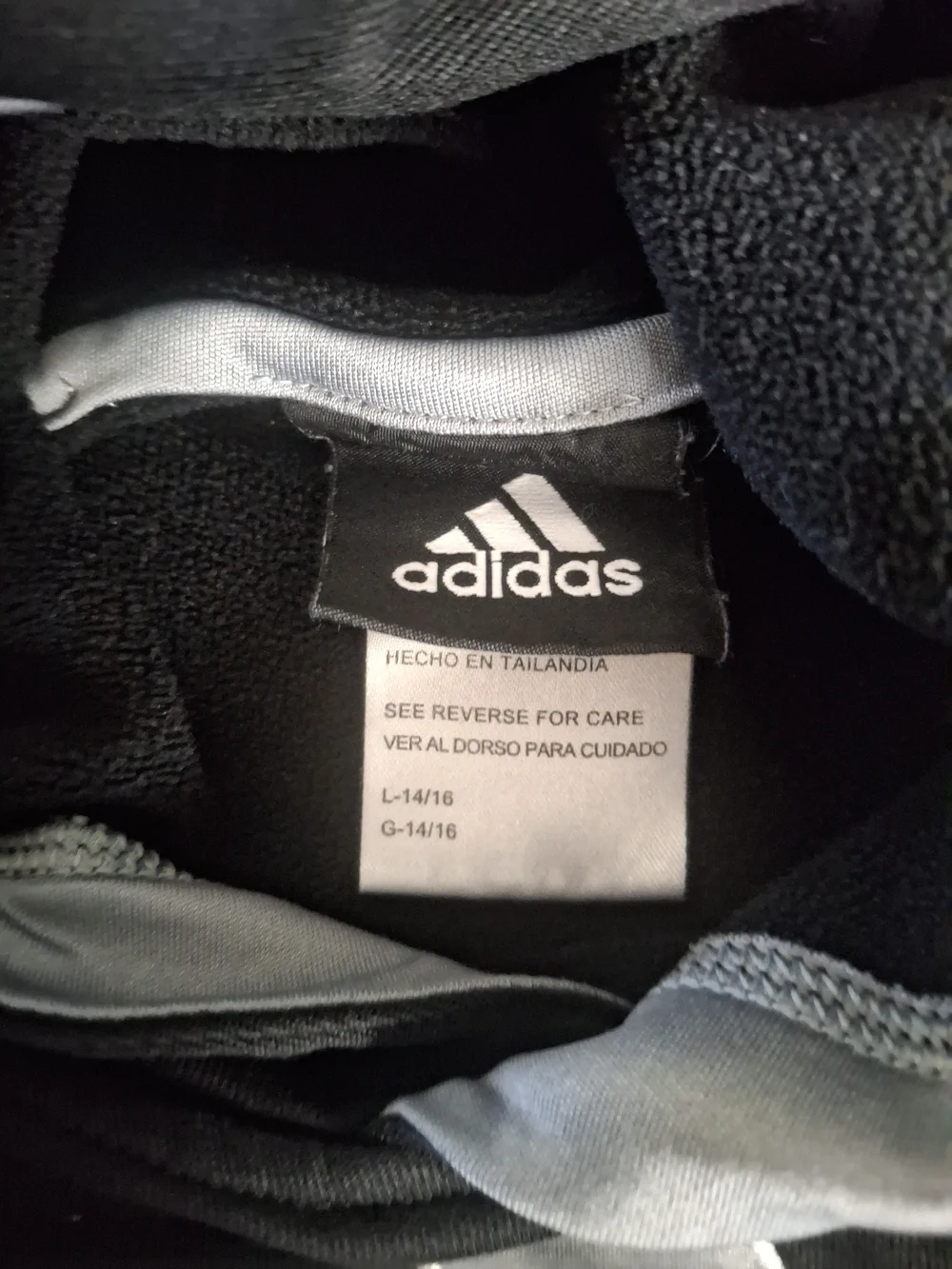 adidas Black Crewneck Hoodie with White Logo